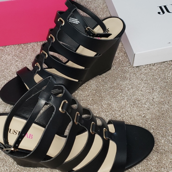 Gladiator Wedge Sandals - Picture 2 of 2